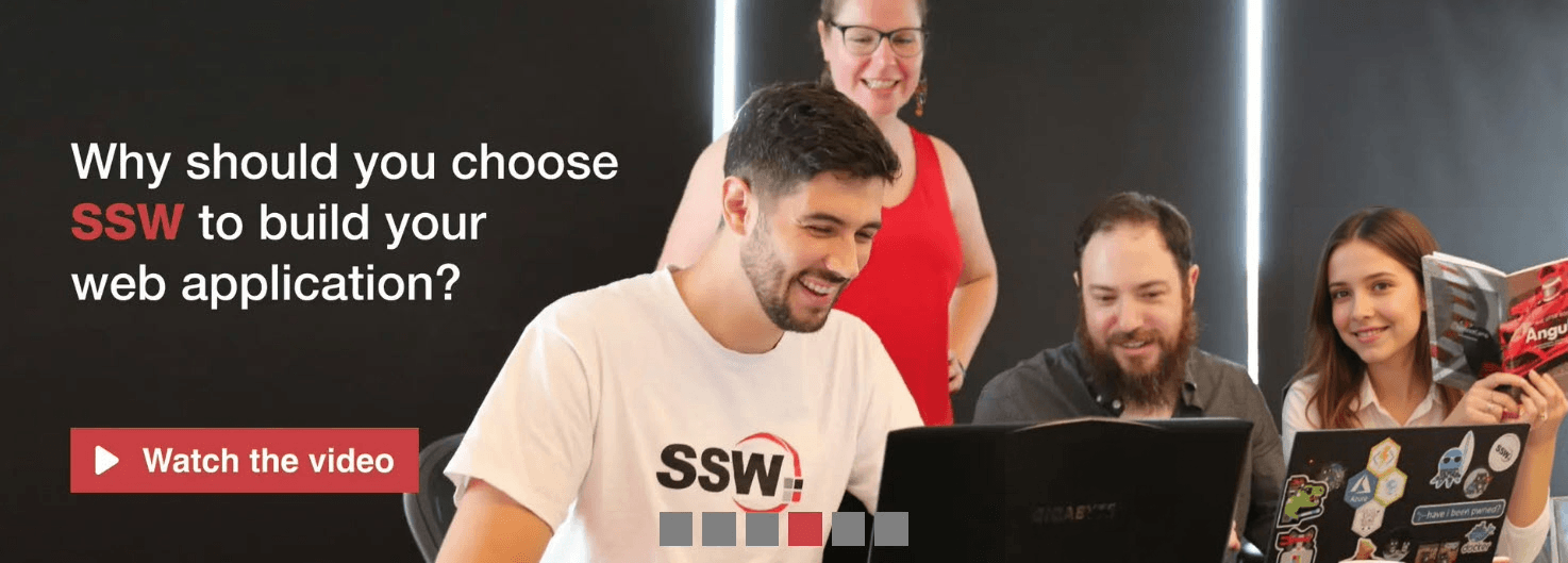Why should you choose SSW to build your web application?